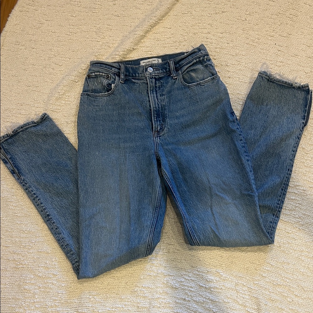 Abercrombie & Fitch Straight Leg Blue Jeans